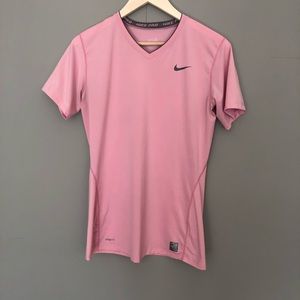 Baby pink Nike Dri Fit Nike Pro Shirt